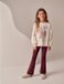 Next - Meisjes - Geribbelde legging met wijd uitlopende pijpen - Burgundy Red