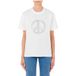 Moschino T-shirt en jersey Symbole de la paix Blanc Taille : M