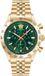 Versace VE2U01225 Hellenyium Heren Polshorloge Goudkleurig Staal Kwarts Groene Wijzerplaat