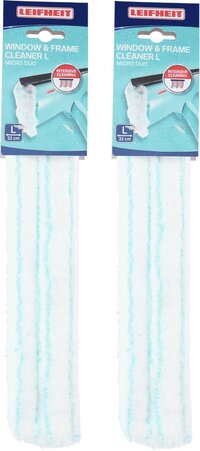 Leifheit - Vervangingsdoek voor raamwisser - 33 cm - Microvezel - Set van 2