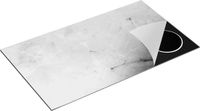 Chefcare Inductie Beschermer Abstracte Kunst - Zwart Wit - 90x52 cm