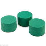 GLOREX Steekcilinder voor verse bloemen 8 x 5 cm, 3 stuks, steekschuim, meerkleurig, 7,5 x 7,5 x 15 cm