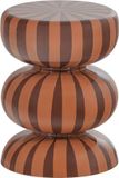 WOOOD Ravo Bijzettafel - Metaal - Roze/Bruin - 46x36x36