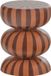 WOOOD Ravo Bijzettafel - Metaal - Roze/Bruin - 46x36x36