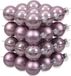 Othmar Decorations Kleine kerstballen - 36x st - lila paars - D4 cm - glas