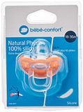 BEBECONFORT Natural Physio fopspeen van siliconen, 18/36 maanden, willekeurige kleurkeuze
