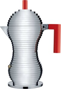 Alessi Pulcina Percolator - 6 Cups - Red - Aluminum