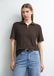 comma T-Shirt donkerbruin