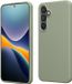 kwmobile telefoonhoesje geschikt voor Samsung Galaxy S24 - Hoesje met siliconen coating - Smartphone case in grijsgroen