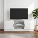 Maison Exclusive - Meuble TV, blanc laqué, 150 x 31 x 47 cm, en panneaux de particules