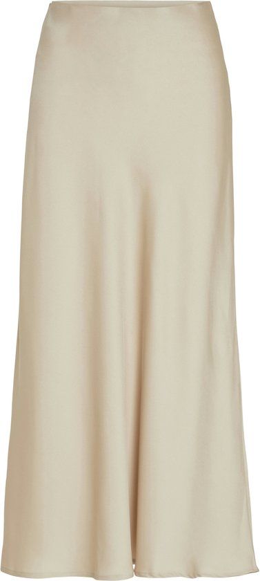 VILA - VIELLETTE HW MIDI SKIRT - NOOS - Cement - Size 38 - Women