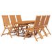 vidaXL Ensemble de jardin 7 pièces Acacia massif 160-240 cm