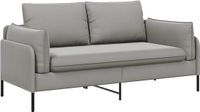 vidaXL 2-Zits Sofa Lichtgrijs Fluweel 188 x 81 x 89 cm