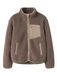 NAME IT Fleece jas 'NKNMattia' bruin / cappuccino