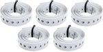 Alberts 848156 gaatjesband | met of zonder afrolcassette | witte kunststof coating | breedte 17 mm | lengte 1,5 m | Set van 5