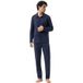 Mey pyjama yacht blue, Effen