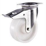 TARSUS roue pivotante pour charges lourdes avec frein 125 mm 400 kg nylon double roulement