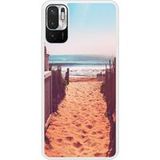 Redmi Beschermende siliconen case compatibel met Redmi Note 10 5G Beach Path