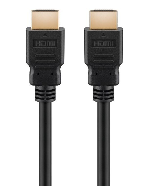 Merkloos 8K HDMI kabel 2.1 Ultra High Speed - 1 meter - Zwart - 10 stuks