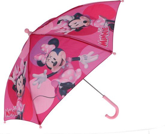 4KidsOnly Minnie Mouse Paraplu - Kinderparaplu - Metaal frame - Roze