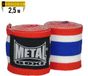 Metal Boxe Boksriemen rood, wit, blauw