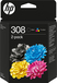 HP 308 Original 2-Pack Combo Black/Tri-Color Ink Cartridges