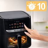 BERGMANN YI Heißluftfritteuse - 8L - 1750W - Schwarz