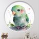 Stickers Trompe L'Oeil Arche Ronde Enfants - Oiseau - Diamètre 140 cm
