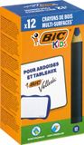 BIC Multisurface Whiteboard Potloden - Set van 12 stuks - Schrijfkleur Blauw