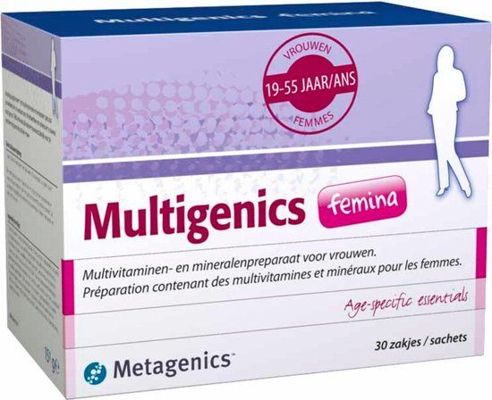 Metagenics Multigenics Femina 30 Zk - Multivitaminen voor Vrouwen