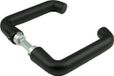 Ami Poignée de porte - modèle Coupe/modèle D - aluminium - épaisseur de porte 53-57mm - noir profond