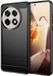 Techsuit Hoesje geschikt voor OnePlus 13R - Carbon Silicone Back Cover - Zwart