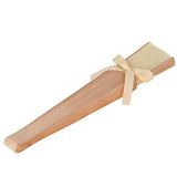 Mopec WA193.23 Waaier van natuurlijk hout en ivoorstof, versierd, 23 cm