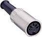 Lumberg 0122 07-1 Connecteur DIN Bus, droit Nombre de pôles : 7 Argent 1 pièce(s)