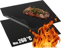 com-four® 2x tapis de grill en téflon