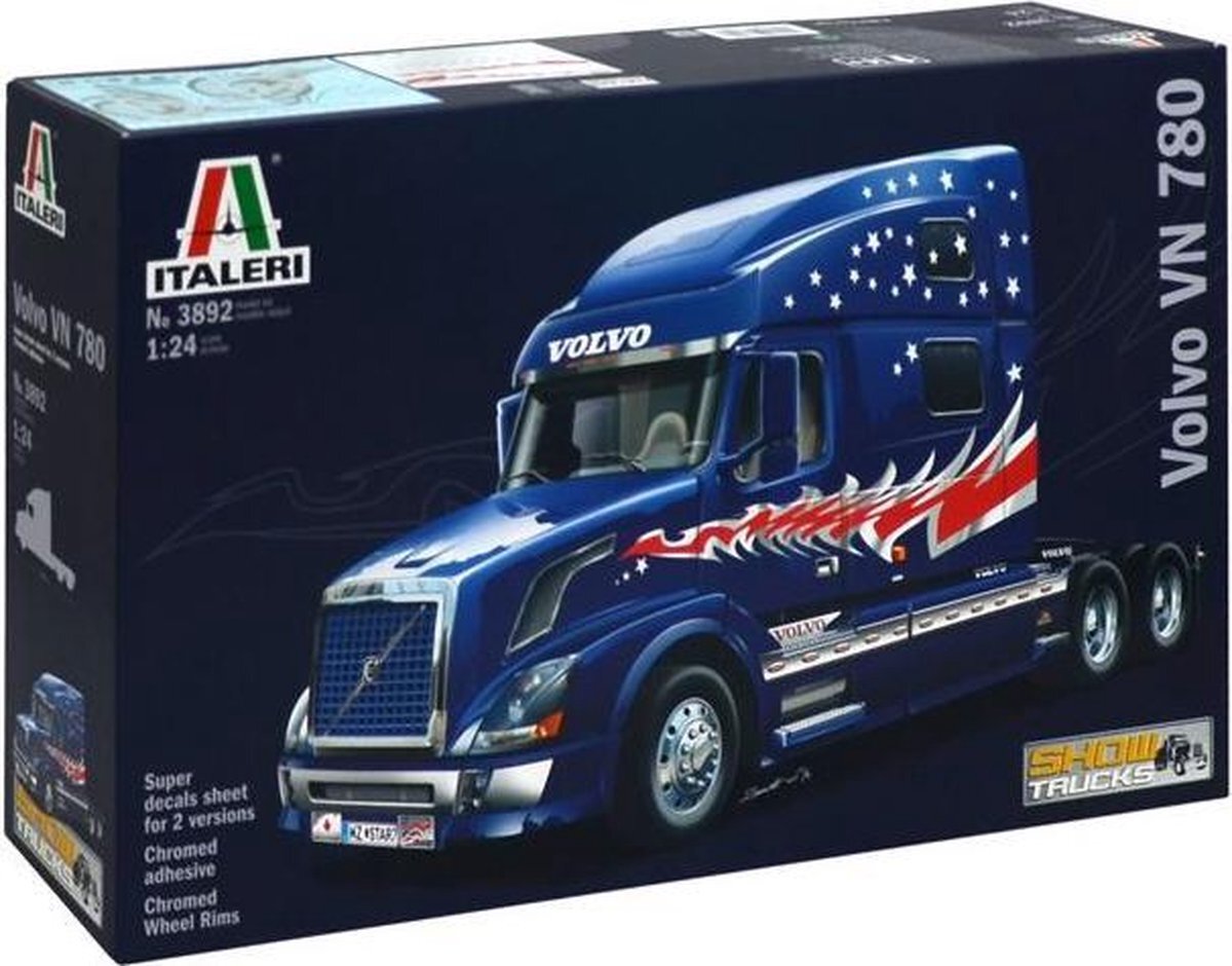 Italeri 510003892 - 1:24 Volvo VN 780 trekmachine, 3-asss