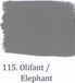 L'Authentique Kalkverf 2,5 liter 115 olifant