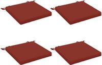 vidaXL - Zitkussens - SOEST - 4 stuks - 100% Polyester - Rood