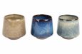Cosy&Trendy Cocoon Autumn Beker 24cl Set3 D8,5 Xh8cm Blauw/Bruin/Groen Aardewerk