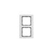 Hager B3 - frame 2 elementen verticaal horizontaal aluminium