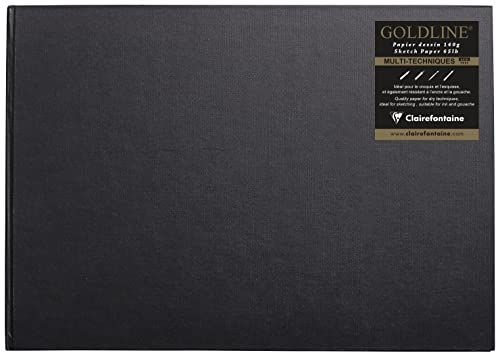 Clairefontaine Goldline Casebound Pad A3 (64 vellen) - Zwart
