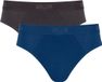 Sloggi SLG Base Brief C2P Heren Onderbroek - Donker Grijs Blauw (2 stuks)