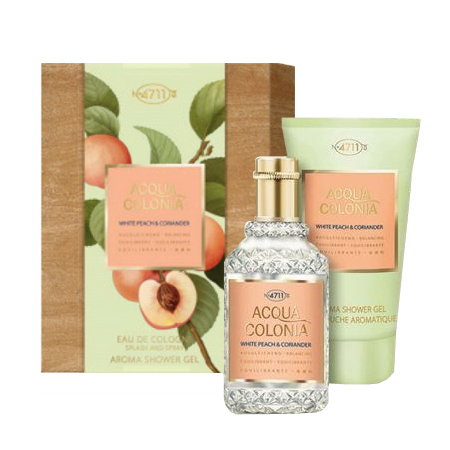 4711 Acqua Colonia White Peach Coriander geschenkset gift set / 50 ml