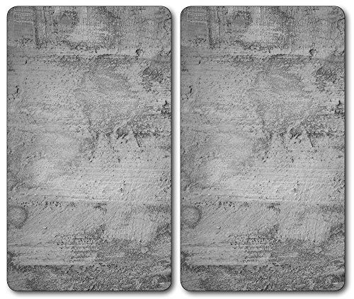 KESPER 36540 13 multi-glazen snijplaat motief: beton - 52 x 30 x 0,8 cm - glas grijs - 2 stuks