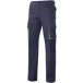 VELILLA 103004; tweekleurige broek met meerdere zakken, marineblauw en limoengroen, maat 44