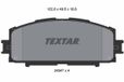 TEXTAR Jeu de plaquettes de frein 2434701