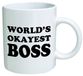 World's Acen Studios World's Okayest Boss - Crude Mug - Grappige serie koffiemok - keramische mok