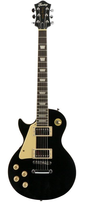 Fazley Vintage Series FLP318 Black LH - Linkshandige elektrische gitaar