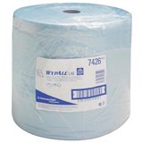 WypAll L30 papieren handdoeken voor industriële reiniging 7426, jumborol, hoog absorptievermogen, extra breed, 3-laags, 1 rol x 670 blauwe doeken (in totaal 670 stuks)