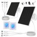 Panneau solaire 5 W/5 V avec batterie 8000 mAh, 2 pièces